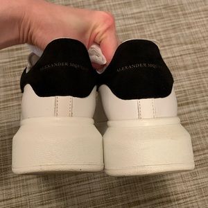ALEXANDER MCQUEEN White & Black Oversized Sneakers
